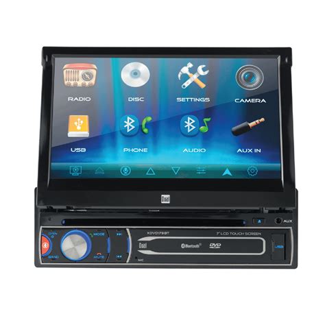 Dual Electronics Xdvd Bt Motorized Touch Screen Single Din Car