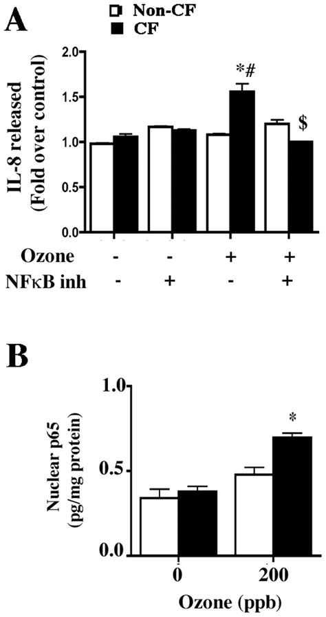 Ozone Induced Cytokine Release Is Nf B Dependent A Effect Of