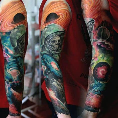 90 Astronomy Tattoos For Men - Masculine Design Ideas