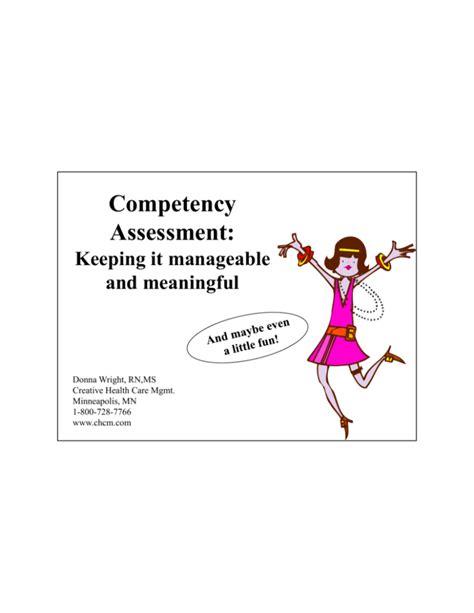 Competency Assessment