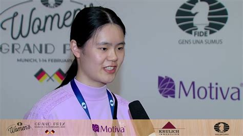 Interview With Zhu Jiner Fide Women S Grand Prix In Munich Round