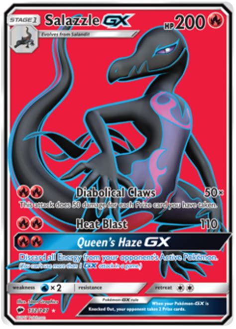 Salazzle Gx Burning Shadows Pokemon Card