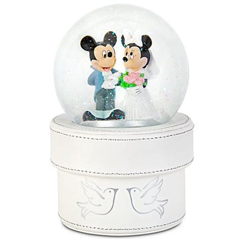 Disney Snow Globe Love Mickey Mouse And Friends Mickey Minnie Mouse