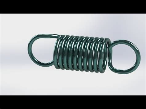 Solidworks Yay Izimi Spring With Helix And Spiral Solidworks Youtube