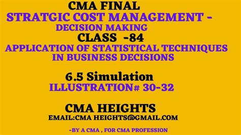 Cma Final Strategic Cost Management Decision Making Study Notes