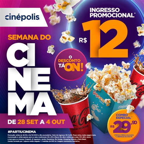 Semana do Cinema CINÉPOLIS tem ingressos a R 12 00 n Shopping Jardim