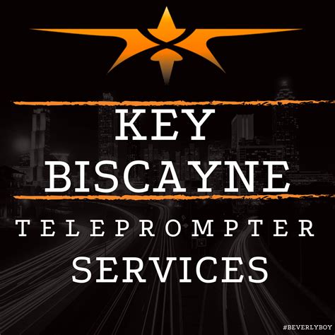 Key Biscayne Teleprompter Services – 888-462-7808- Teleprompter Operators
