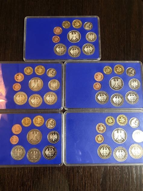 Germany Federal Republic Lot Of Dm Set Incl Proof A D F G J