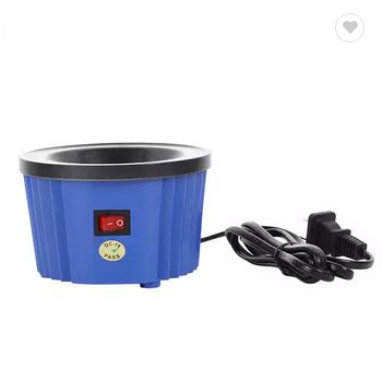 Hot Melt Glue Pot Glue Grains Melting Pot For Hair Extensions Blue Color Glue Keratin Melt Hot
