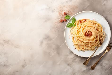 Premium Ai Image Elegant Spaghetti Carbonara In Cream Sauce A