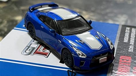1 64 Tomica Tomytec TLVN NISSAN GT R R35 50th Anniversary Edition Hotwheels Hot Wheels