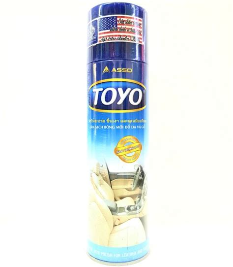 HCM Chai xịt làm bóng đồ da và gỗ TOYO 500ml công nghệ nano dễ dàng