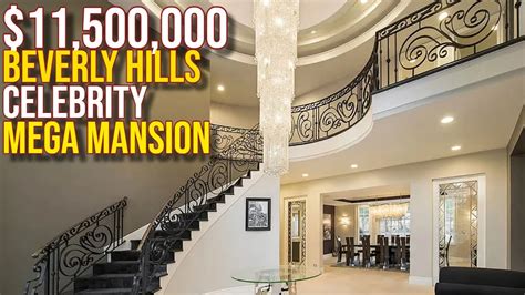 Inside 11500000 Celebrity Beverly Hills Mega Mansion Youtube