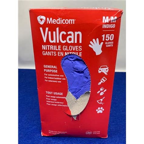 Medicom Vulcan Nitrile Gloves M 150ct