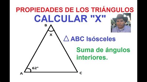 Propiedades De Los Tri Ngulos Calcular X Suma De Ngulos