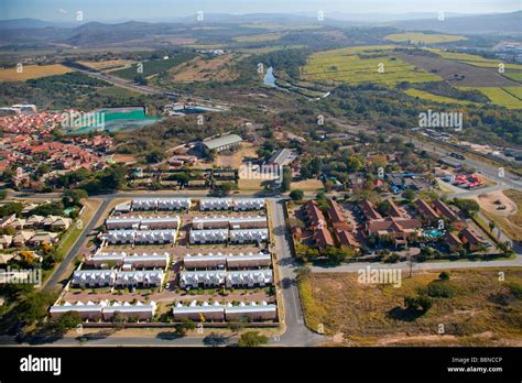 An Aerial View Of Residential Suburbs In Nelspruit Stock Photo Alamy