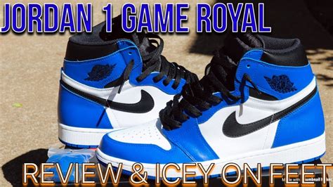 Air Jordan 1 Game Royal Review And Icey On Feet Youtube