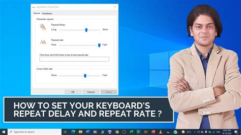 How To Set Your Keyboard S Repeat Delay And Repeat Rate YouTube