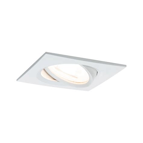 Spot Encastré Led Nova Schwenkbar Orientable Carré 84x84mm 50° Gu10 6