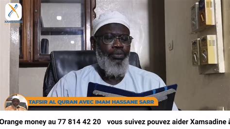 Vous suivez En Direct Tafsir Quran avec Imam Hassan SARR Sourate Taha à