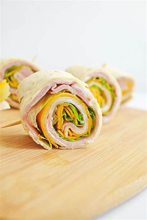 Ham And Cheese Pinwheels Ham And Cheese Tortilla Roll Ups