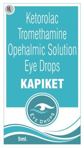 Allopathic Ketorolac Tromethamine Ophthalmic Solution Eye Drops At Rs