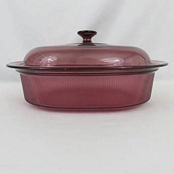 Amazon Corning Vision Visions L Qt Cranberry Covered Oval