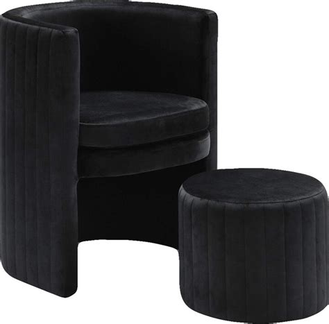 Meridian Furniture Selena Collection Modern Contemporary Velvet