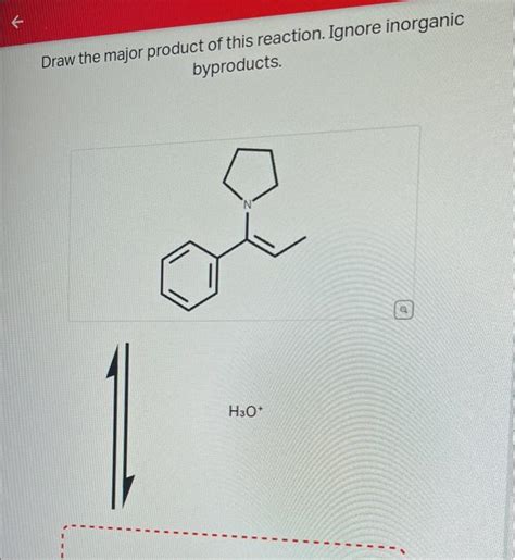 Solved Draw The Major Product Of This Reaction Ignore Chegg