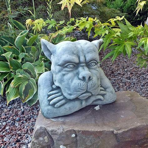 Stone Gargoyle Bust Concrete Gargoyle Figurine Guardian Gargoyle Demon