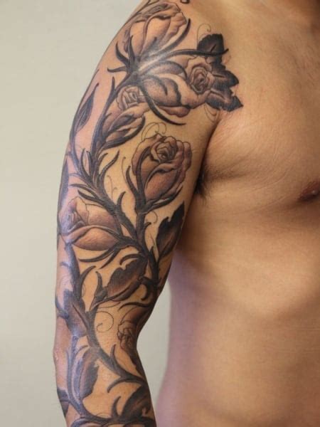 Half Sleeve Rose Tattoo Ideas Infoupdate Org