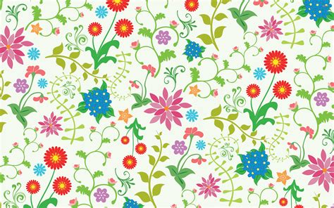 Colourful Floral Pattern - My Fanpop Friends and I Wallpaper (39382396 ...