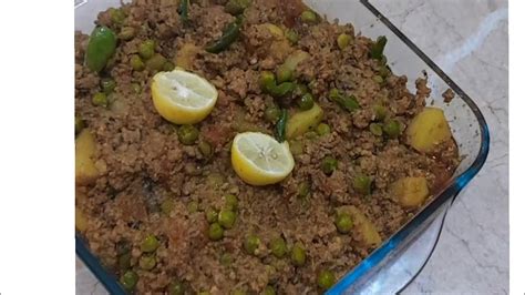 Keema Matar Aloo Recipe Youtube