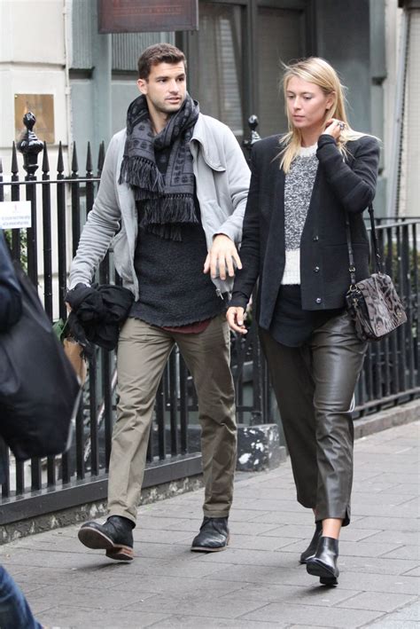 MARIA SHARAPOVA and Grigor Dimitrov Shopping at Dover Street in London ...