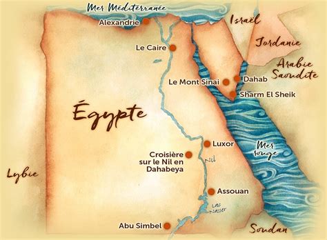 Carte Egypte Voyage Carte Plan