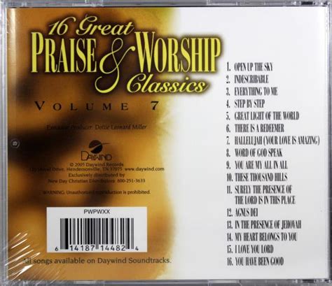 16 Great Praise And Worship Classics Vol 7 New Cd Traditional Various Artists 614187144824 Ebay