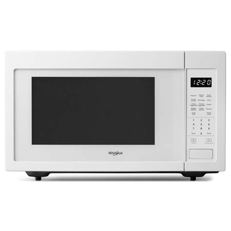 Whirlpool 16 Cu Ft 1200 Watt Countertop Microwave White At