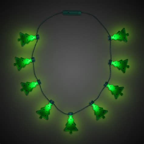 LED Christmas Tree Necklace