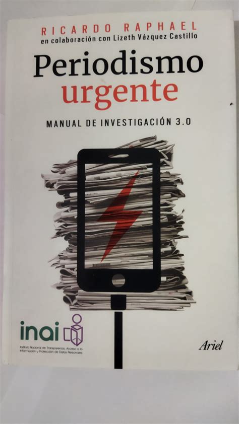 Periodismo urgente Ricardo Raphael Español Seboterapia Livros