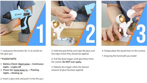 GoGonova 15s Fast Preheating Cordless Hot Glue Gun With 5Ah Built In