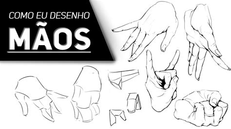 O truque para desenhar mãos é a simplicidade sério YouTube