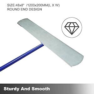 Bull Float Magnesium Concrete Float 48 X 8 Round End Blade Concrete