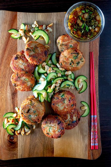 Thai Tuna Fish Cakes Recipe With A Dipping Sauce Artofit