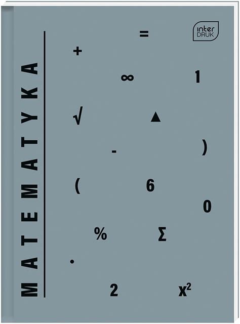 Brulion Tematyczny MATEMATYKA A5 80k Zeszyt TWARDY Interdruk Sklep