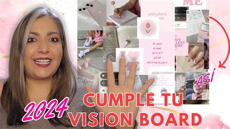 Cómo hacer un VISION BOARD QUE SI funciona 2024 visionboard YouTube