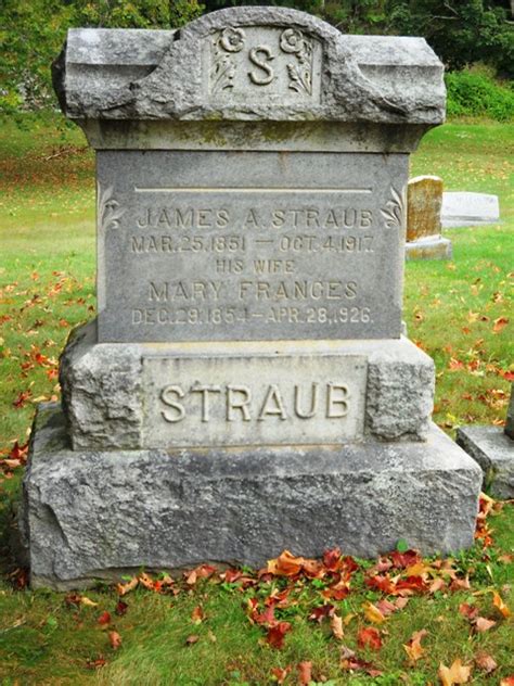 Mary Frances Almond Straub 1854 1926 Find A Grave Memorial