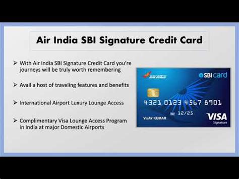 Air India SBI Signature Card Features Travel Card 2023 YouTube