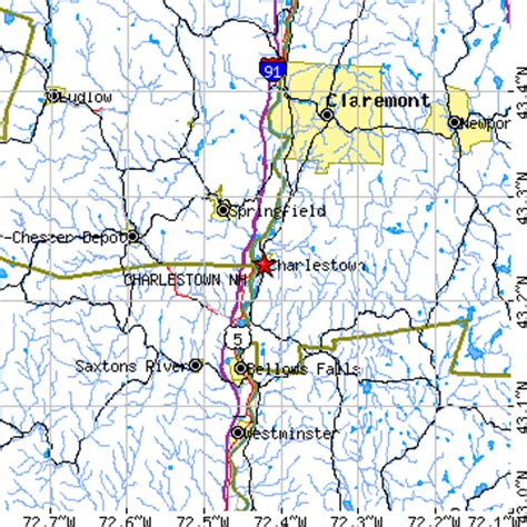 Charlestown, New Hampshire (NH) ~ population data, races, housing & economy