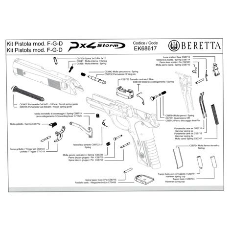 Beretta Spare Parts Kit For Px Storm Full Size Belva