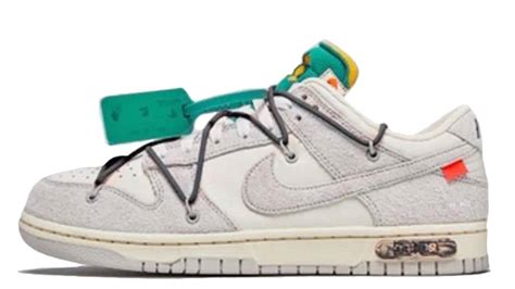 Off White X Nike Dunk Low White Grey Lot 20 Where To Buy DJ0950 115